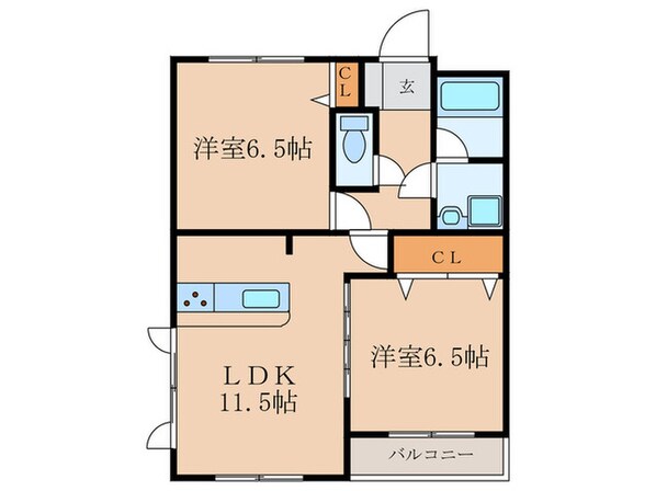 高峰第6晴和ビルの物件間取画像